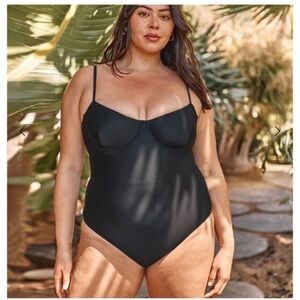 Summersalt The Shoreline underwire onepiece swimsuit in Black